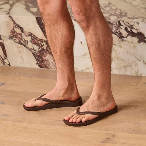 Arch Support Flip Flops - Classic - Brown